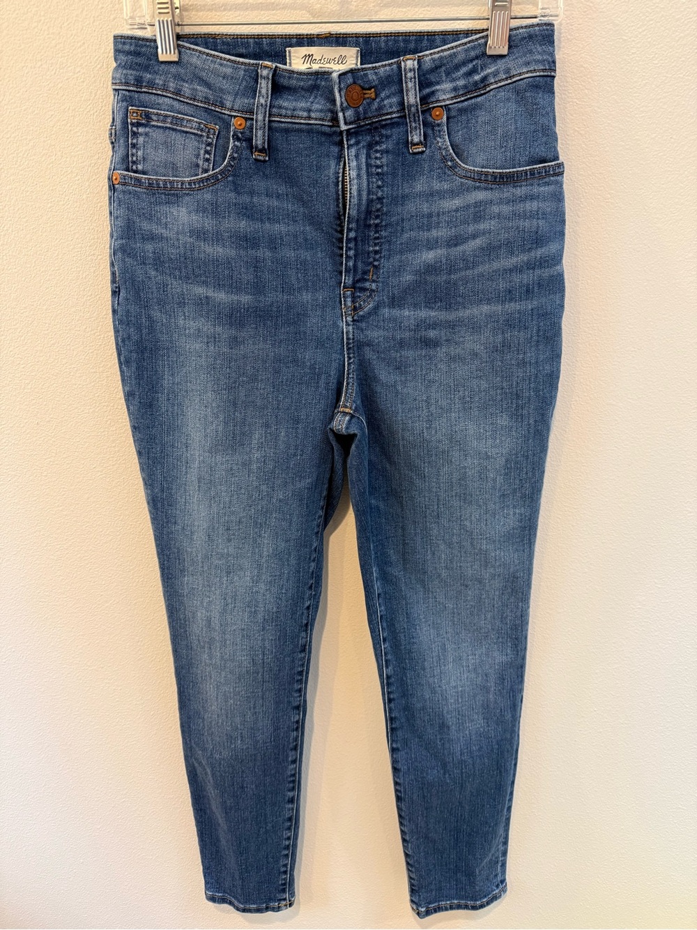 Madewell Medium Blue Ankle Skinny Jeans